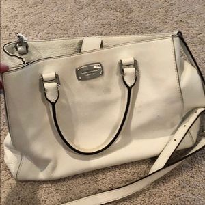 White all leather  Michael Kors Purse